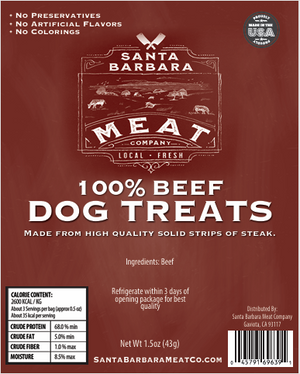 Santa Barbara Meat Co – 100% Beef Dog Treats