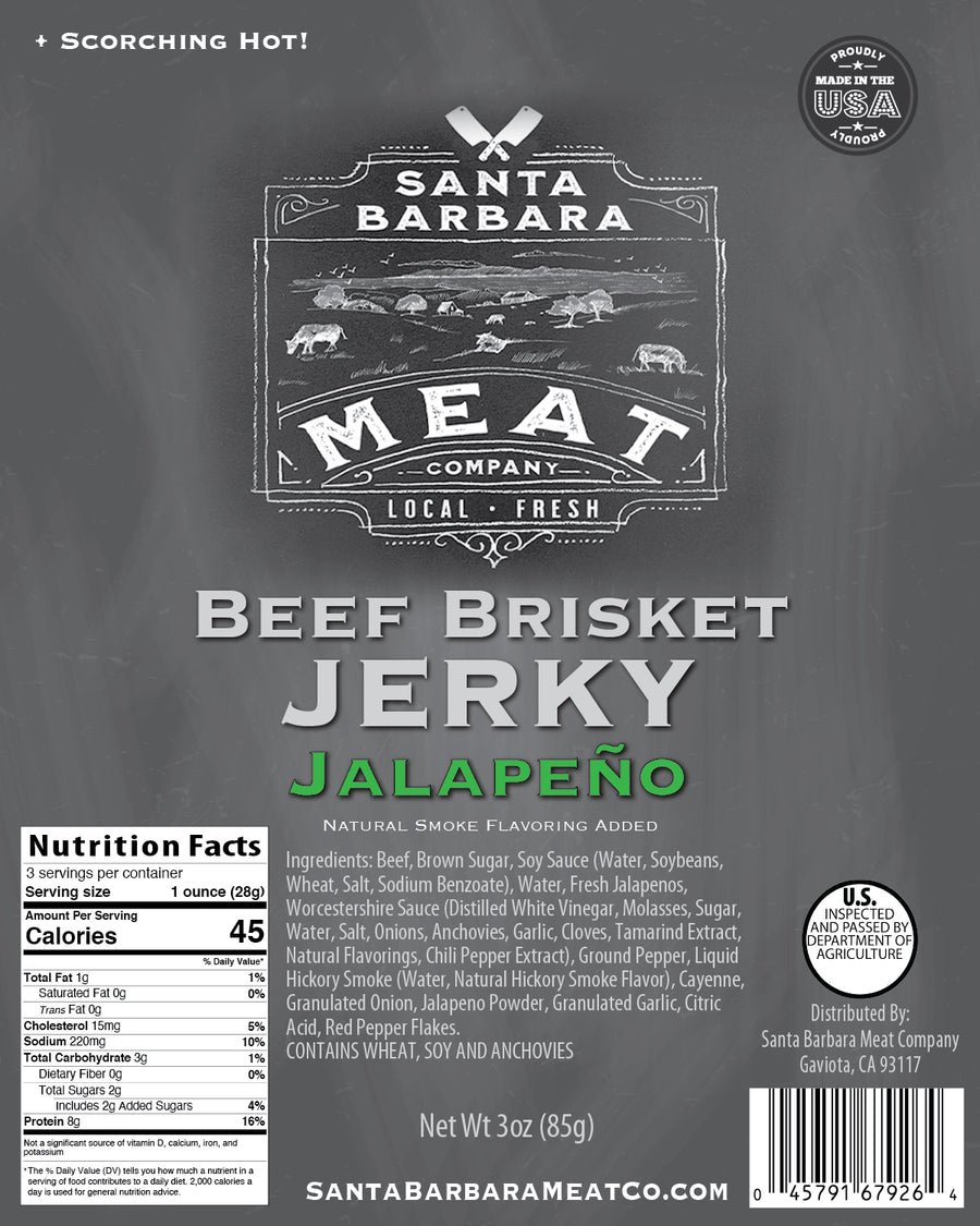 Beef Brisket Jerky - Jalapeno