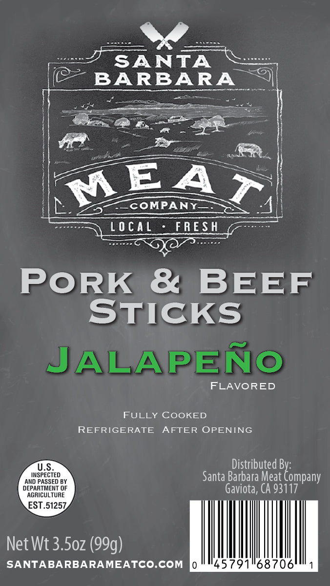 Pork and Beef Sticks - Jalapeno Flavored